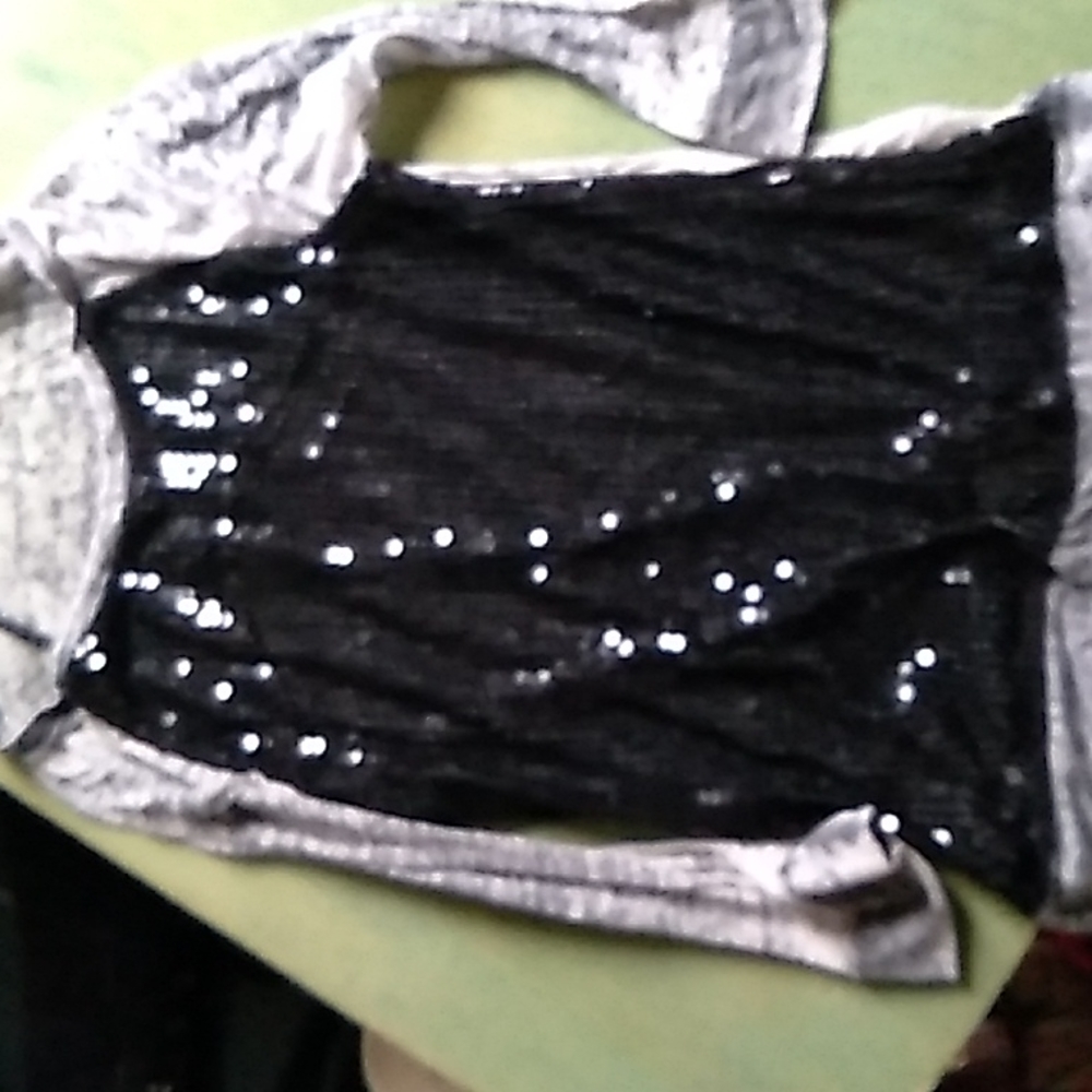 Vanity sequin 3/4 tee